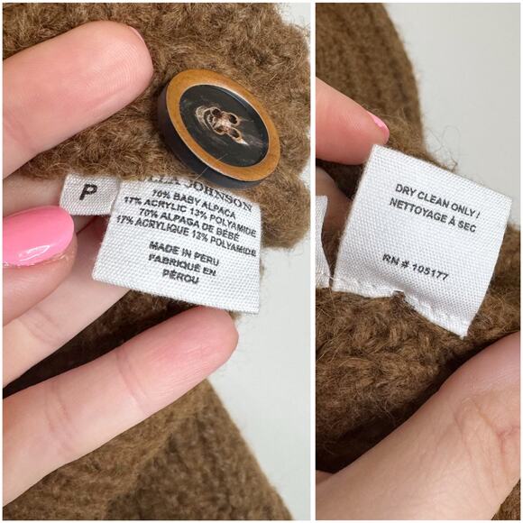 Ulla Johnson Elle Alpaca Blend Statement Sleeve Cardigan Sweater XS / P - Picture 8 of 11